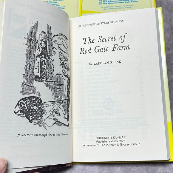 Nancy Drew Mystery Stories Set Of 6 Books Carolyn Keene Grosset & Dunlap - Picture 10 of 12